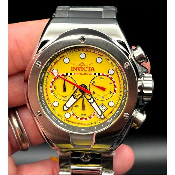 Invicta 47748 Racing RedLine Chrono + F2 Display Car Set Collector’s Edition NIB